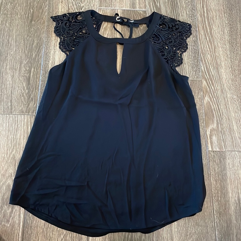 Short Sleeve Open Back Blouse